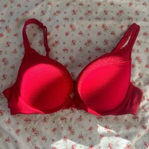 Lane Bryant Cacique Red Push Up Bra • 38C